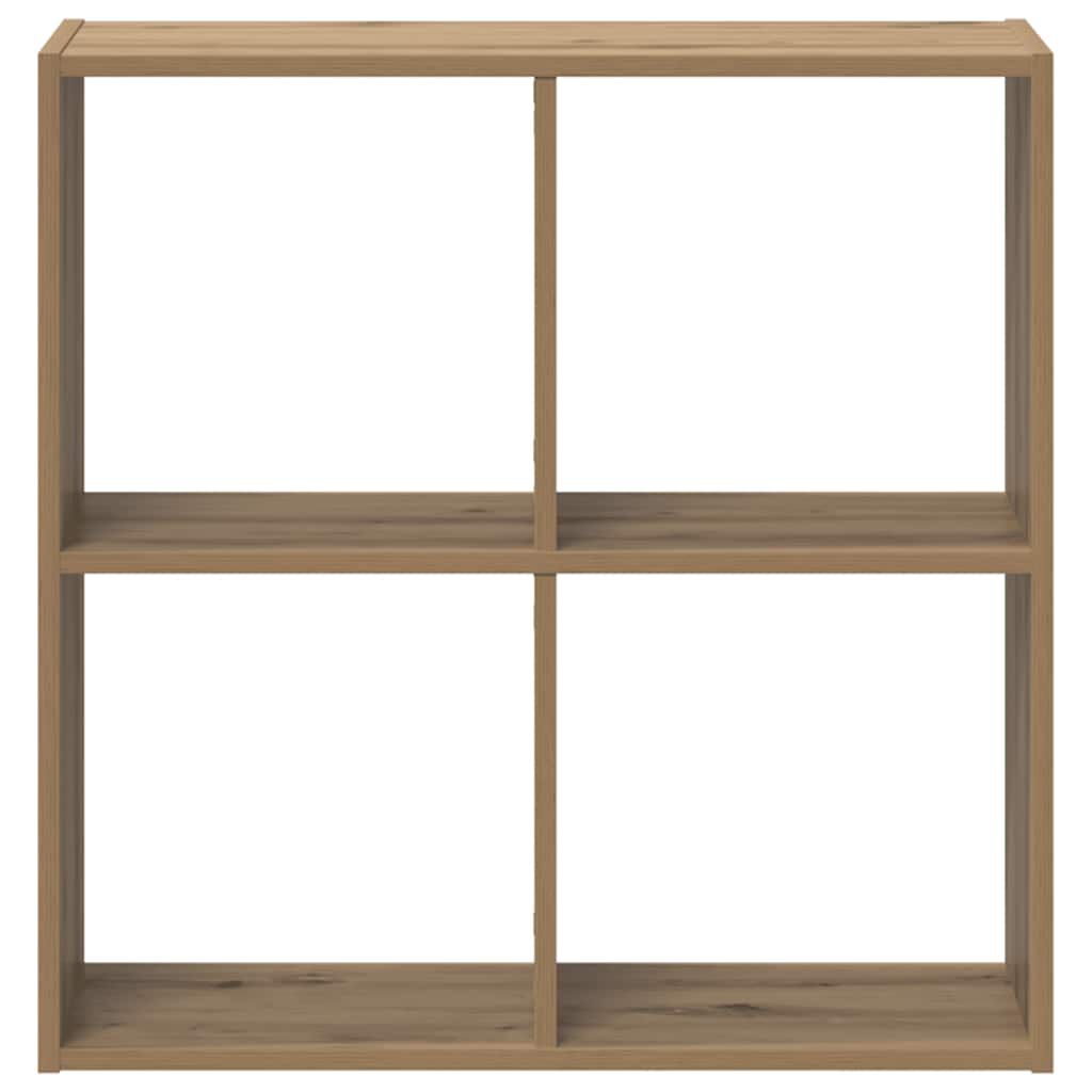 vidaXL Βιβλιοθήκη Αρτισιανή Δρυς 68,5x32x68,5 εκ. Επεξεργασμένο Ξύλο