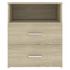 vidaXL Κομοδίνα 2 τεμ. Sonoma Δρυς 50 x 32 x 60 εκ.