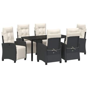 vidaXL &Sigma;έ&tau; &phi;&alpha;&gamma;&eta;&tau;&omicron;ύ &gamma;&iota;&alpha; &kappa;ή&pi;&omicron; &mu;&epsilon; &mu;&alpha;&xi;&iota;&lambda;ά&rho;&iota; 7 pcs &Mu;&alpha;ύ&rho;&omicron; &sigma;&upsilon;&nu;&theta;&epsilon;&tau;&iota;&kappa;ό &rho;&alpha;&tau;ά&nu;