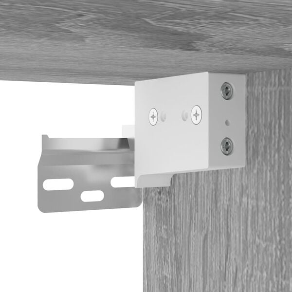 vidaXL Έπιπλα Τοίχου Τηλ. με LED 2 Τεμ. Γκρι Sonoma 41x31x45 εκ.