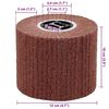vidaXL Λειαντικοί Ρολοί 3 pcs Καφέ 12 x 12 x 10 εκ. Συνθετικές ίνες