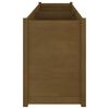 vidaXL Ζαρντινιέρα Κήπου Καφέ Μελί 200x50x70 εκ. από Μασίφ Ξύλο Πεύκου