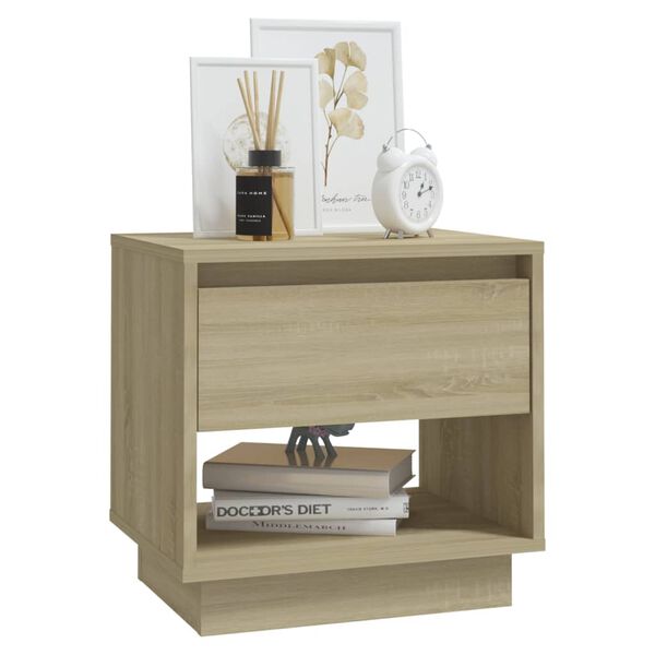vidaXL Κομοδίνα 2 τεμ. Sonoma Δρυς 45 x 34 x 44 εκ. Επεξεργ. Ξύλο