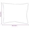 vidaXL Παπλωμα με Μαξιλάρια Argyle 3 pcs Λευκό 200 x 200 cm Μικροΐνες