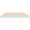 vidaXL Κρεβάτι δαπέδου Λευκό 140 x 210 cm Μασίφ ξύλο πεύκου