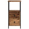 vidaXL Κομοδίνο παλιό ξύλο 34x35,5x70 cm Κατασκευασμένο ξύλο