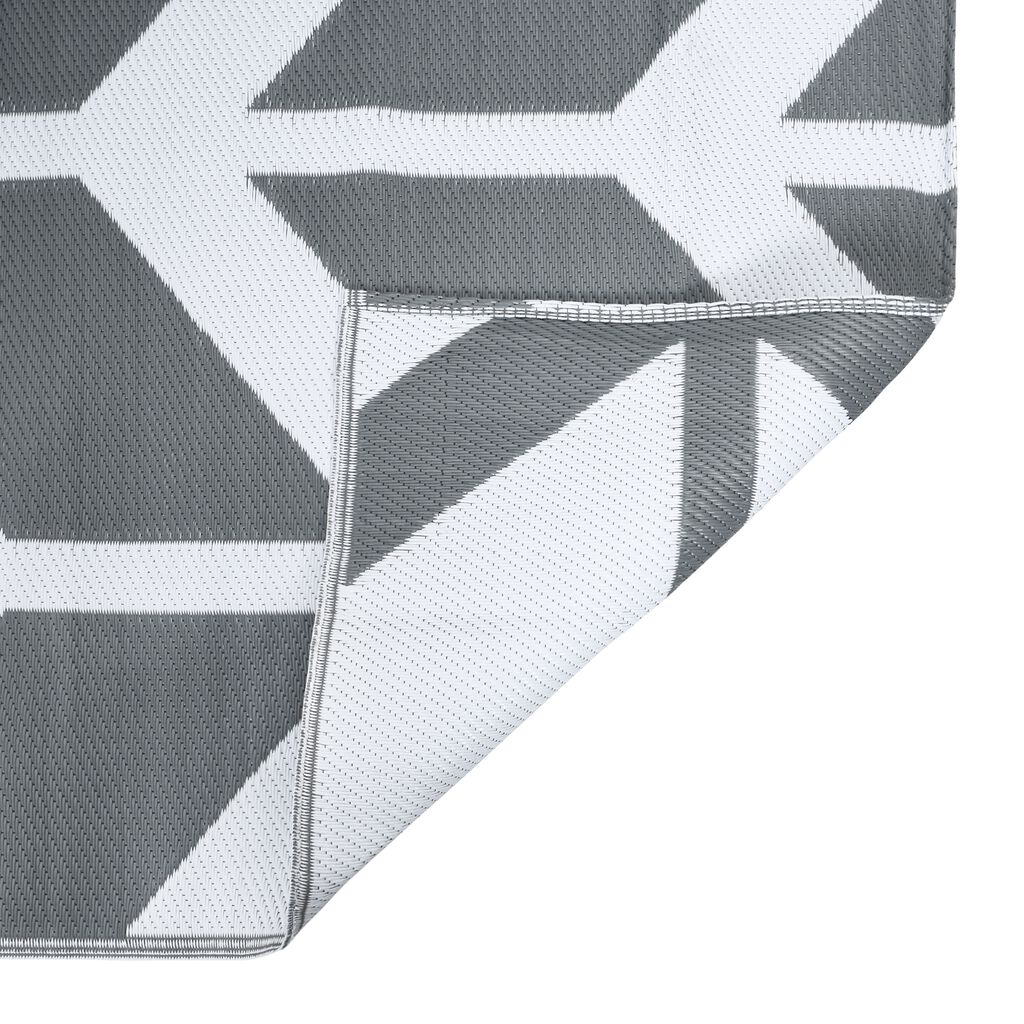 vidaXL Χαλί εξωτερικού χώρου ARAKIL Γκρι 300 x 400 cm PP