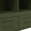 vidaXL Ντουλάπι Πράσινο Λαδί 68x39x101,5 εκ. από Ατσάλι