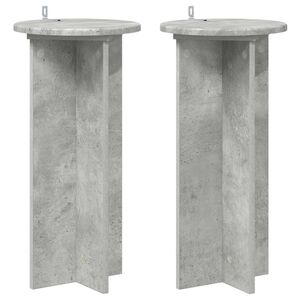 vidaXL &Beta;ά&sigma;&eta; &phi;&upsilon;&tau;ώ&nu; 2 pcs &Gamma;&kappa;&rho;&iota; &Sigma;&kappa;&upsilon;&rho;&omicron;&delta;έ&mu;&alpha;&tau;&omicron;&sigmaf; 29,5 x 29,5 x 60 &epsilon;&kappa;.