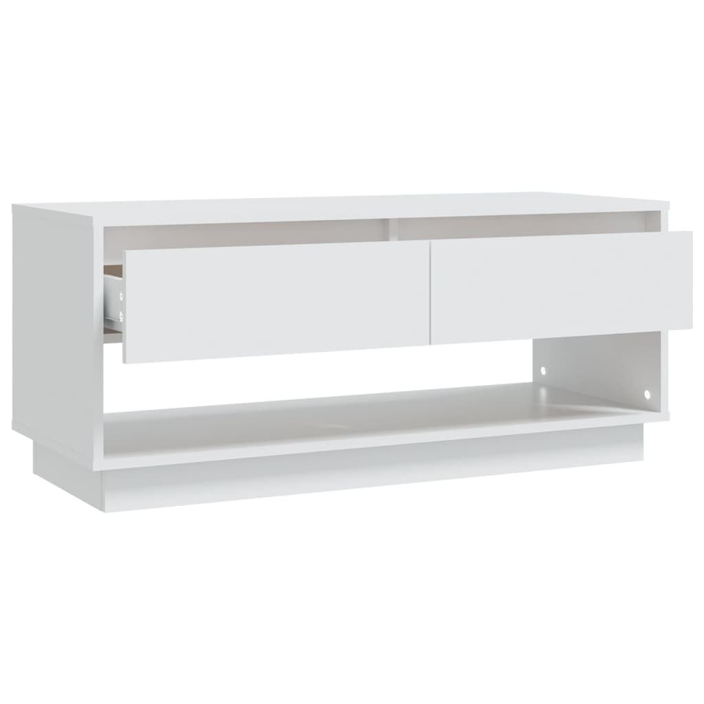 vidaXL Έπιπλο Τηλεόρασης Λευκό 102 x 41 x 44 εκ. από Επεξ. Ξύλο