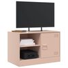 vidaXL Έπιπλο Τηλεόρασης Ροζ 67 x 39 x 44 εκ. από Χάλυβα