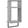 vidaXL Ράφι Τοίχου με Μπάρα Γκρι Sonoma 30 x 25 x 65 εκ.