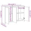 vidaXL Ντουλάπι Παλ. Ξύλο 102x33x75 εκ. από Επεξεργασμένο Ξύλο