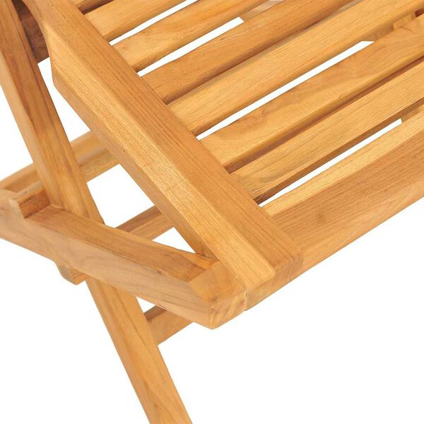 vidaXL Καρέκλες Κήπου Πτυσσόμενες 2 τεμ. 47x63x90 εκ. Μασίφ Ξύλο Teak