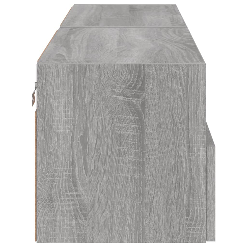 vidaXL Έπιπλα Τοίχου Τηλεόρασης 2τεμ Γκρι Sonoma 60x30x30εκ Επεξ. Ξύλο