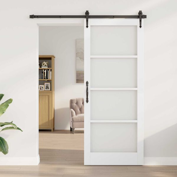 vidaXL Εσωτερική Πόρτα με Γυαλί ORKDAL Λευκό 86 x 211 cm