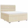 vidaXL &Kappa;&rho;&epsilon;&beta;ά&tau;&iota; Boxspring &mu;&epsilon; &Sigma;&tau;&rho;ώ&mu;&alpha; &Kappa;&rho;&epsilon;&mu; 180x200 &epsilon;&kappa;. &Upsilon;&phi;&alpha;&sigma;&mu;ά&tau;&iota;&nu;&omicron;