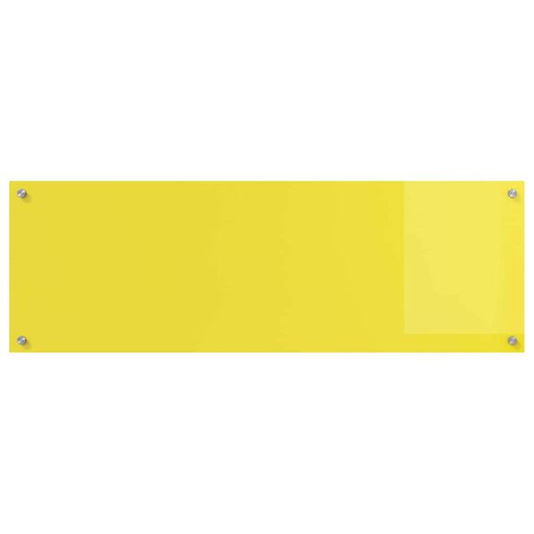 vidaXL Πίσω Πάνελ Κουζίνας 2 pcs Κίτρινο 120 x 40 cm σκληρυμένο γυαλί