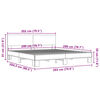 vidaXL Πλαίσιο Κρεβατιού Γκρι Sonoma 200x200 εκ. Επεξ. Ξύλο & Μέταλλο