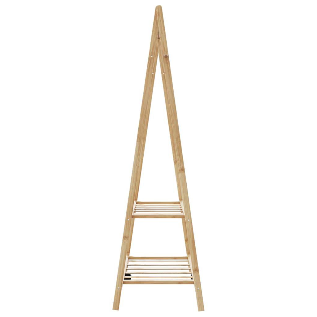 vidaXL Κρεμάστρα Ρούχων με Ράφια 96x45,5x150,5 εκ. Μπαμπού