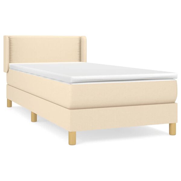 vidaXL &Kappa;&rho;&epsilon;&beta;ά&tau;&iota; Boxspring &mu;&epsilon; &Sigma;&tau;&rho;ώ&mu;&alpha; &Kappa;&rho;&epsilon;&mu; 80 x 200 &epsilon;&kappa;. &Upsilon;&phi;&alpha;&sigma;&mu;ά&tau;&iota;&nu;&omicron;