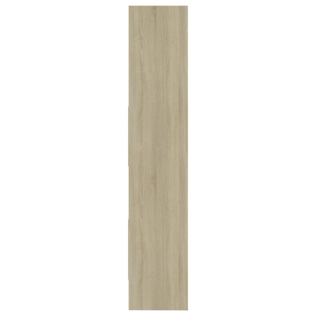 vidaXL Βιβλιοθήκη Χρώμα Sonoma Δρυς 40 x 35 x 180 εκ. από Επεξ. Ξύλο