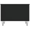 vidaXL Τραπεζάκι Σαλονιού Μαύρο 60x44,5x45 εκ. Επεξεργασμένο Ξύλο