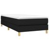 vidaXL Κρεβάτι Boxspring με Στρώμα Μαύρο 80 x 200 εκ. Υφασμάτινο