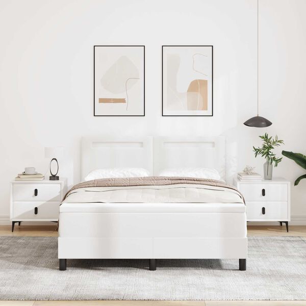 vidaXL &Kappa;&rho;&epsilon;&beta;ά&tau;&iota; &mu;&epsilon; &epsilon;&lambda;&alpha;&tau;ή&rho;&iota;&alpha; &mu;&epsilon; &sigma;&tau;&rho;ώ&mu;&alpha; &Lambda;&epsilon;&upsilon;&kappa;ό 160 x 200 cm &Tau;&epsilon;&chi;&nu;&eta;&tau;ό &delta;έ&rho;&mu;&alpha;