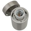 vidaXL Εξωτερικά Φωτιστικά Τοίχου 2 pcs Ασημί 12 x 7.5 x 27 εκ