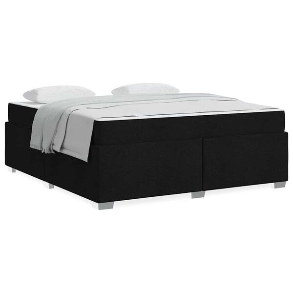 vidaXL Σκελετός Κρεβατιού Άλλο Μαύρο 180 x 200 cm ύφασμα