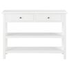 vidaXL Κονσόλα Λευκή 110 x 35 x 80 εκ. από MDF