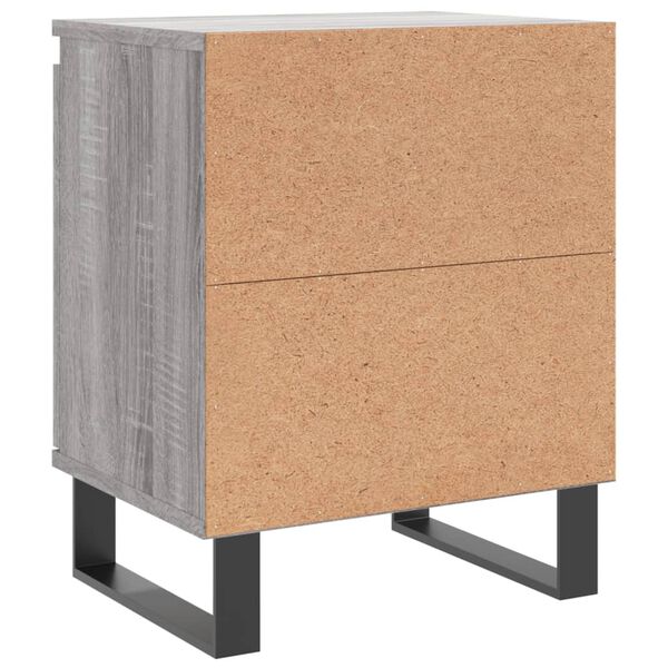 vidaXL Κομοδίνα 2 τεμ. Sonoma Γκρι 40x30x50 εκ. από Επεξεργασμένο Ξύλο
