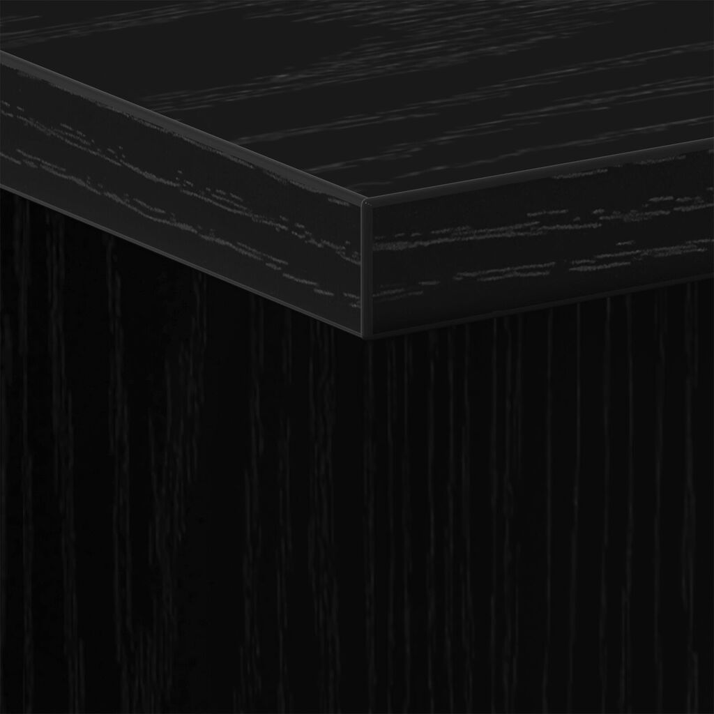 vidaXL Κομοδίνο 2 pcs Μαύρη δρυς 35 x 35 x 55 εκ. Επεξεργασμένο ξύλο