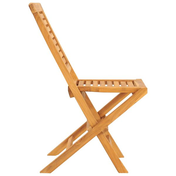 vidaXL Καρέκλες Κήπου Πτυσσόμενες 2 τεμ. 47x63x90 εκ. Μασίφ Ξύλο Teak