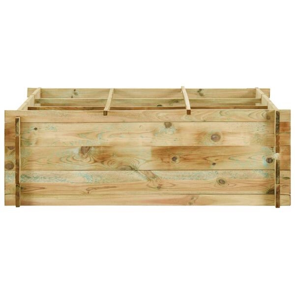 vidaXL Μποστάνι Λαχανόκηπου 120 x 120 x 40 εκ. Εμποτισμένο Ξύλο Πεύκου