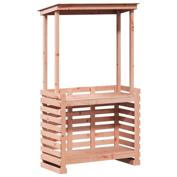 vidaXL Τραπέζι Μπαρ Κήπου με Οροφή 112,5x57x195,5 εκ. Μασίφ Πεύκο