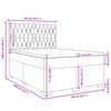 vidaXL Κρεβάτι Boxspring με Στρώμα Κρεμ 140x200 εκ. Υφασμάτινο
