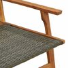 vidaXL Εξωτερικά Έπιπλα Γκρι 122 x 78 x 73εκ Μασίφ ξύλο ακακίας