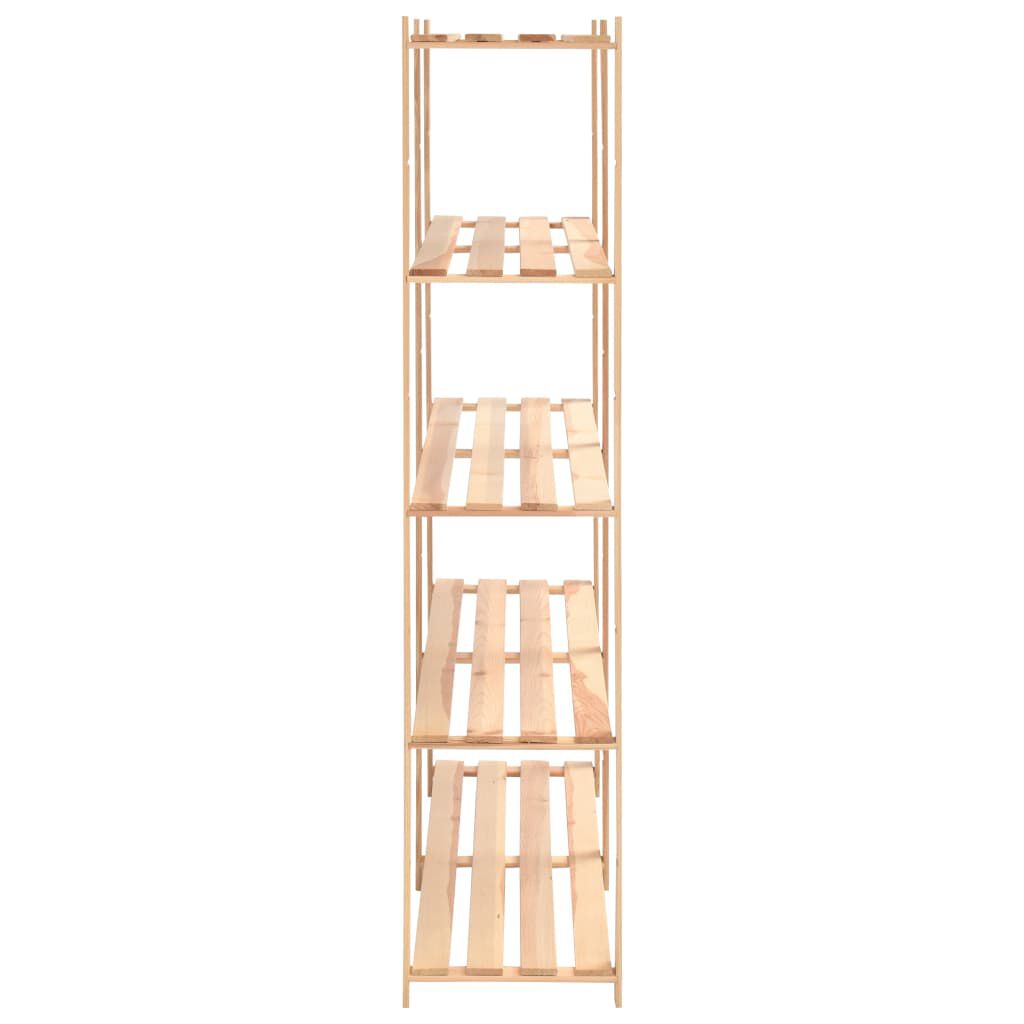 vidaXL Ραφιέρες 5 Επιπέδων 5 τεμ 500 κ 170x38x170 εκ Μασίφ Ξύλο Πεύκου