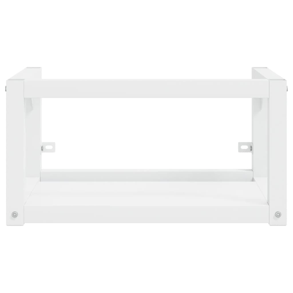 vidaXL Έπιπλο Μπάνιου Επιτοίχιο Λευκό 59 x 38 x 31 εκ. Σιδερένιο