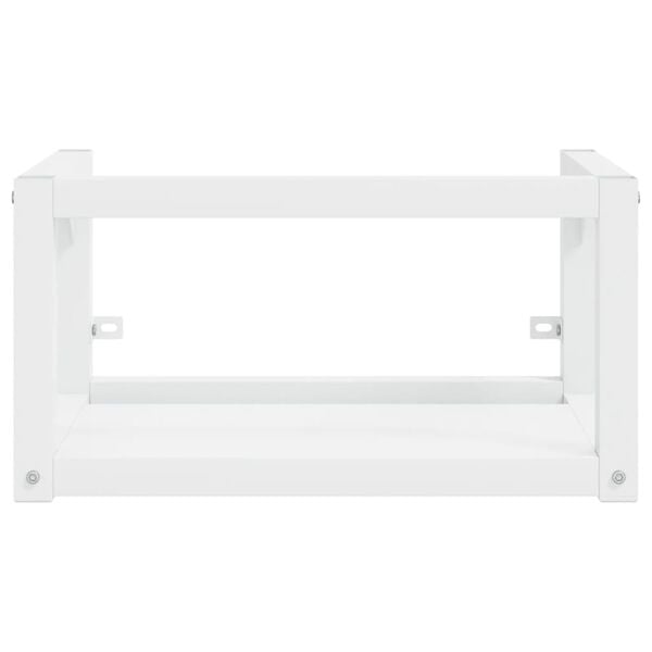 vidaXL Έπιπλο Μπάνιου Επιτοίχιο Λευκό 59 x 38 x 31 εκ. Σιδερένιο