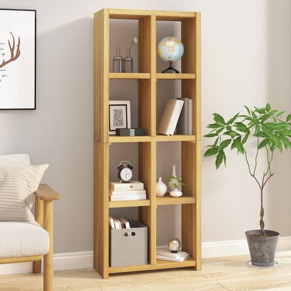 vidaXL Βιβλιοθήκη 70 x 30 x 180 εκ. από Μασίφ Ξύλο Teak