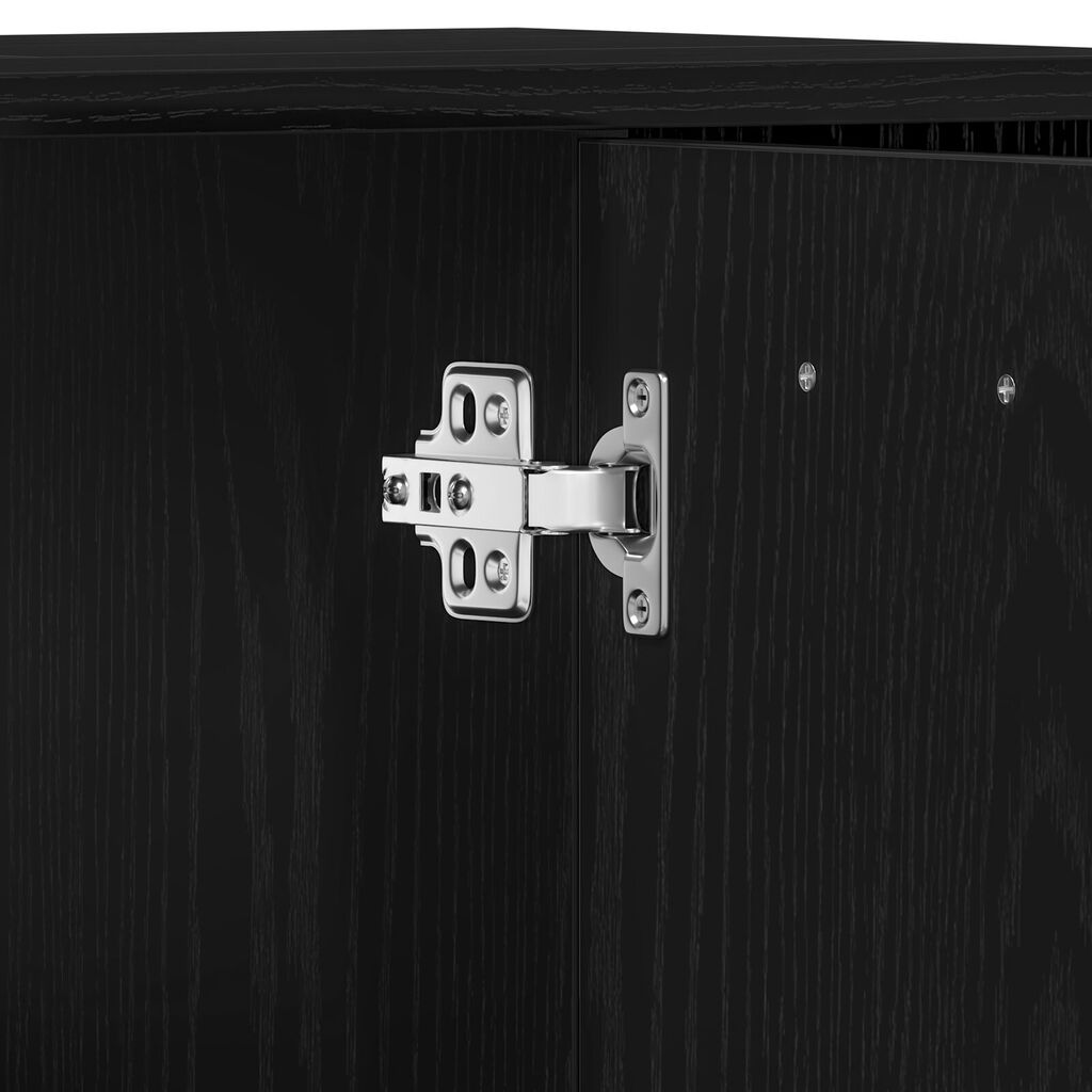 vidaXL Ντουλάπι Μπάνιου Μαύρο Δρυς 60x32x54 εκ. Επεξεργασμένο Ξύλο