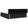 vidaXL Κρεβάτι με αποθηκευτικό χώρο και στρώμα Μαύρο 200 x 200 cm