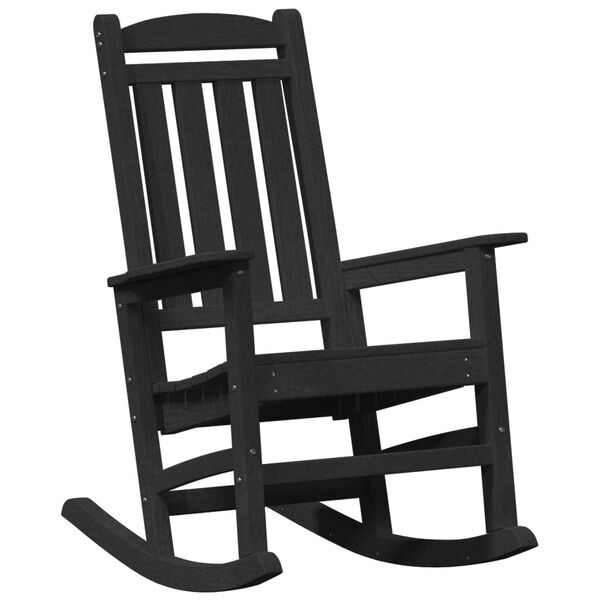 vidaXL Κουνιστή Καρέκλα Κήπου 3 pcs Μαύρο 38 x 38 x 46cm Πλαστικό
