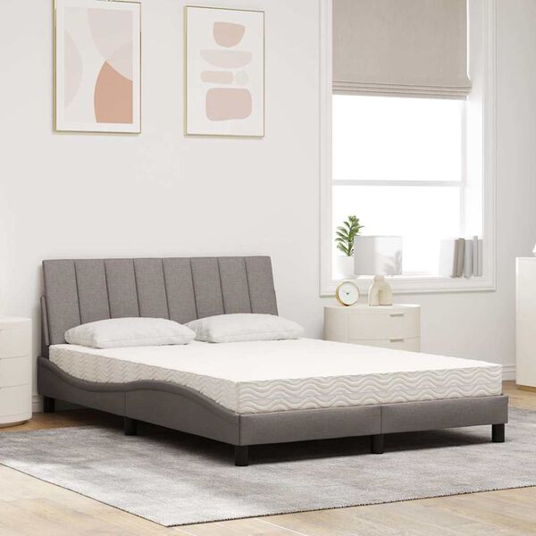 vidaXL &Kappa;&rho;&epsilon;&beta;ά&tau;&iota; &mu;&epsilon; &Sigma;&tau;&rho;ώ&mu;&alpha; Hanko Taupe 120x200 &epsilon;&kappa;. &Upsilon;&phi;&alpha;&sigma;&mu;ά&tau;&iota;&nu;&omicron;