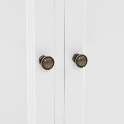 vidaXL Βιτρίνα Σαλονιού με 4 Πόρτες 80x40x180 εκ. MDF και Ξύλο Πεύκου