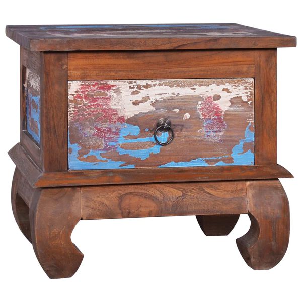 vidaXL Κομοδίνο 45 x 35 x 40 εκ. από Ανακυκλωμένο Ξύλο Teak