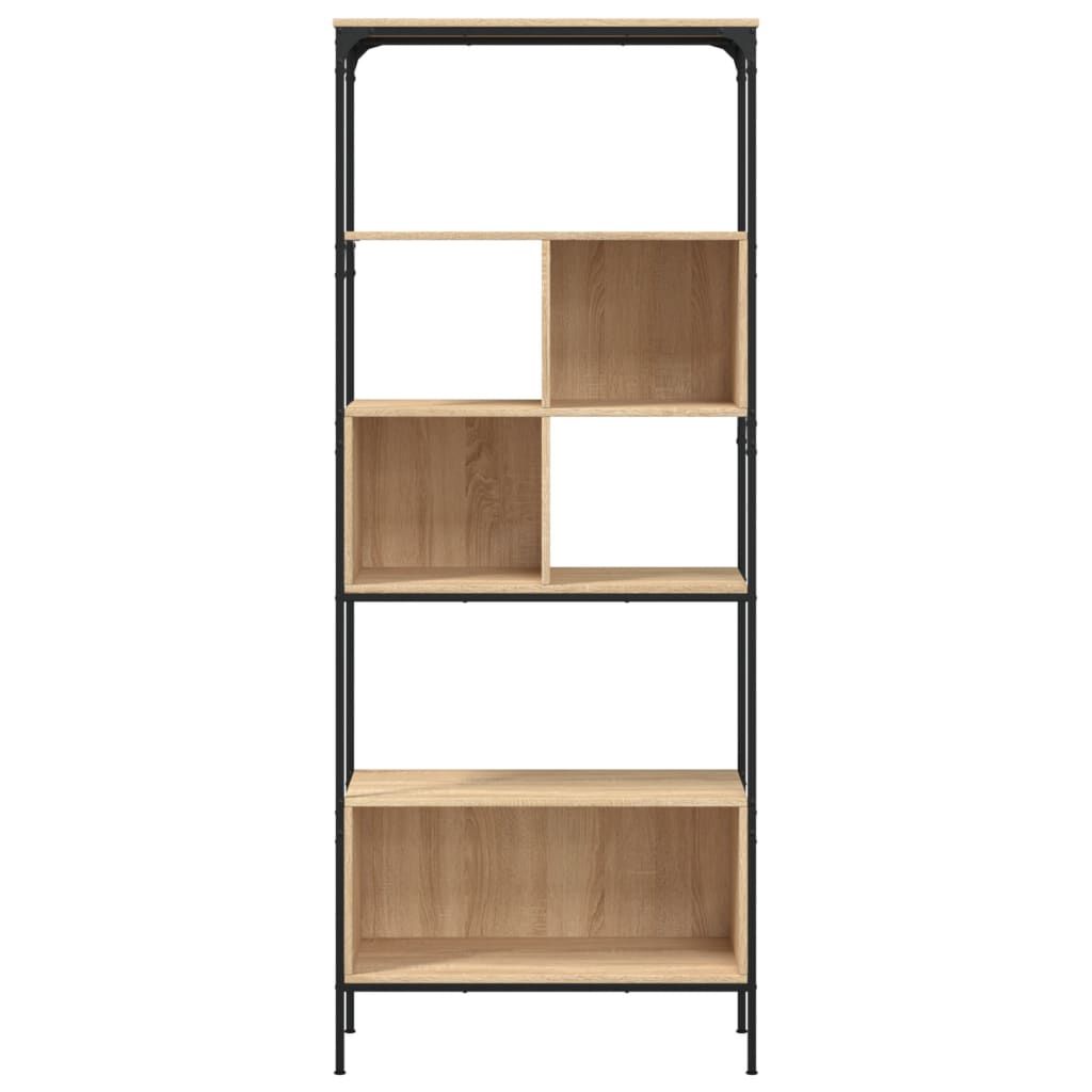 vidaXL Βιβλιοθήκη 5 Επιπέδων Sonoma Δρυς 76x33x188,5 εκ. Επεξεργ. Ξύλο